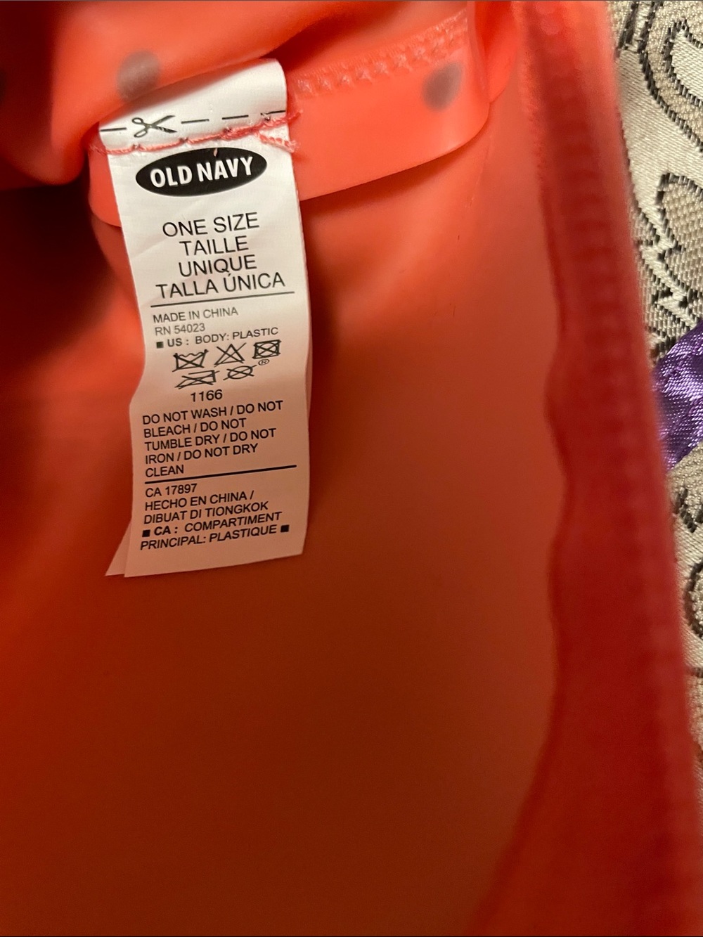 Old Navy Watermelon Print Bikini Bag - Coral, Green & Black - Picture 4 of 4